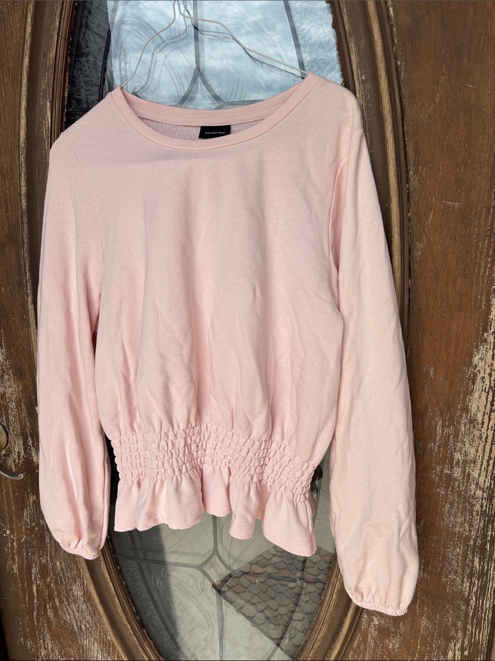NWOT who what wear cinch waist top! Size Large